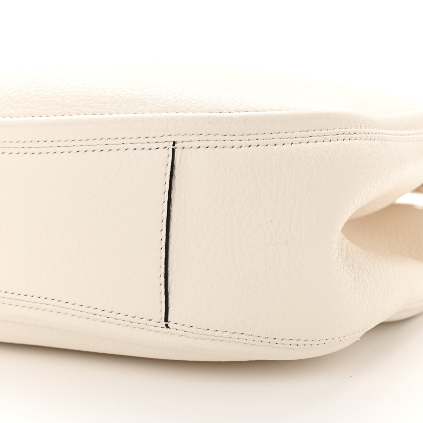 Nappa Maxi Vlogo Gate Hobo Bag Ivory