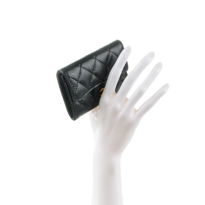Chanel Caviar Quilted Flap Card Holder Black 2 of 8