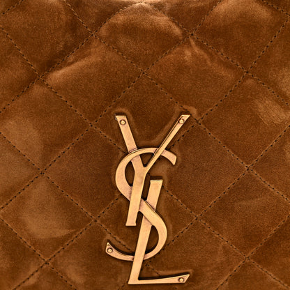 Saint Laurent Suede Quilted Icarino Bag Caramel Cognac 8 of 10