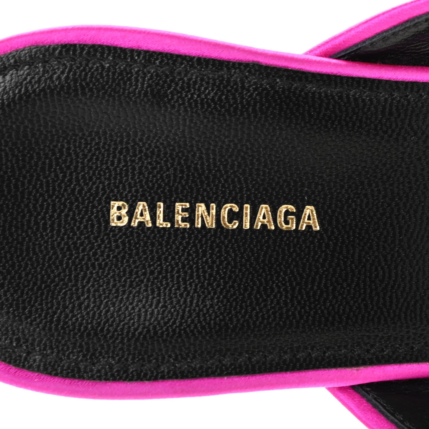 Balenciaga Satin Pointed Toe Knife 40mm Mules 38.5 Rose Fuchsia 6 of 11
