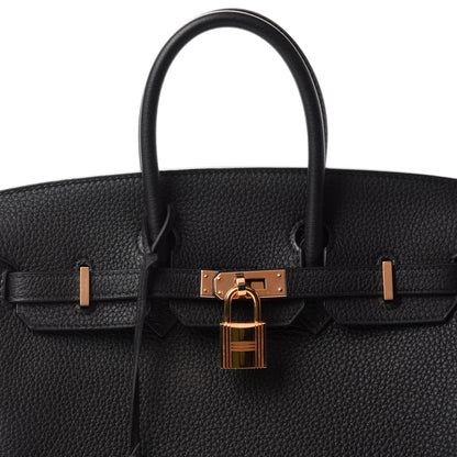 Hermes Togo Birkin 25 Black 10 of 11