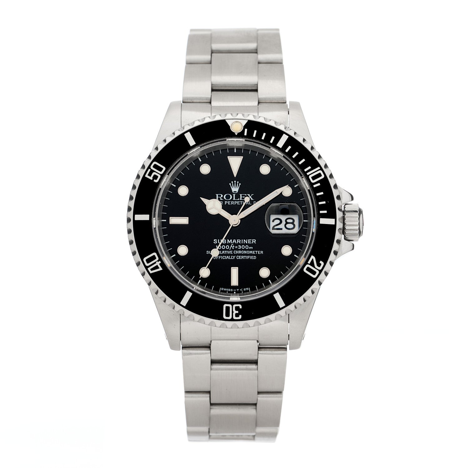 Rolex Stainless Steel 40mm Oyster Perpetual Submariner Date Watch Black 16610 1 of 4