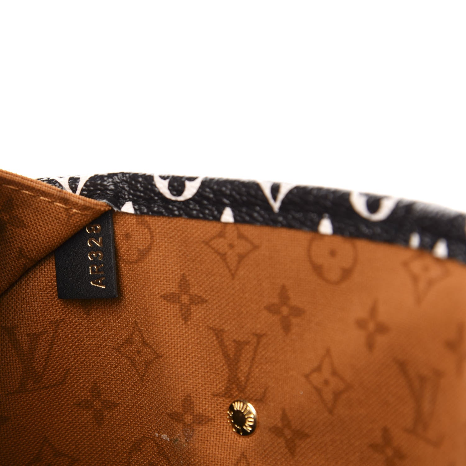 Louis Vuitton Monogram Giant Crafty Neverfull MM Creme Caramel 8 of 13