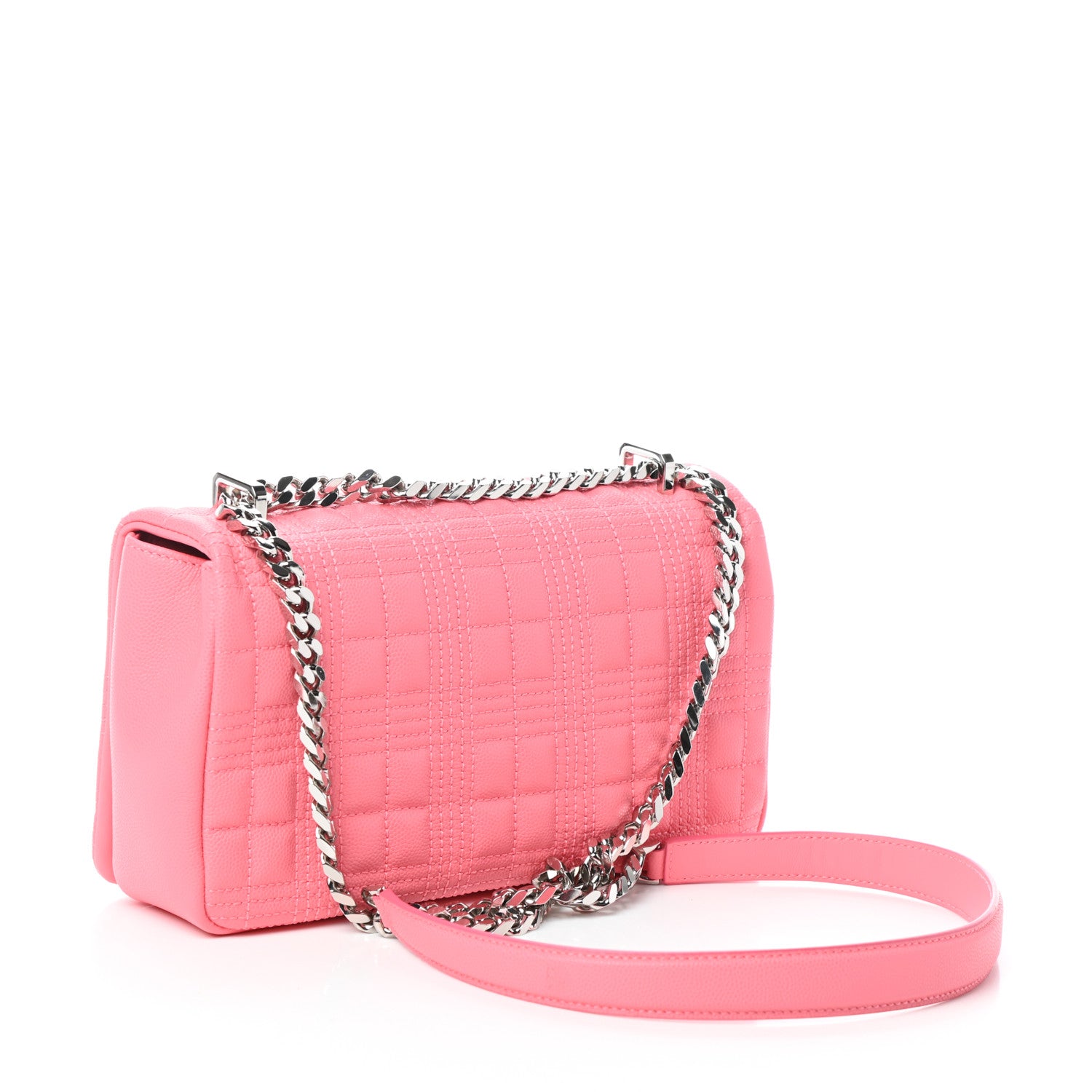 Burberry Lambskin Quilted Small Lola Bag Candy Floss 3 of 8