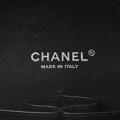 Chanel Lambskin Chevron Quilted Jumbo Double Flap Black 6 of 10