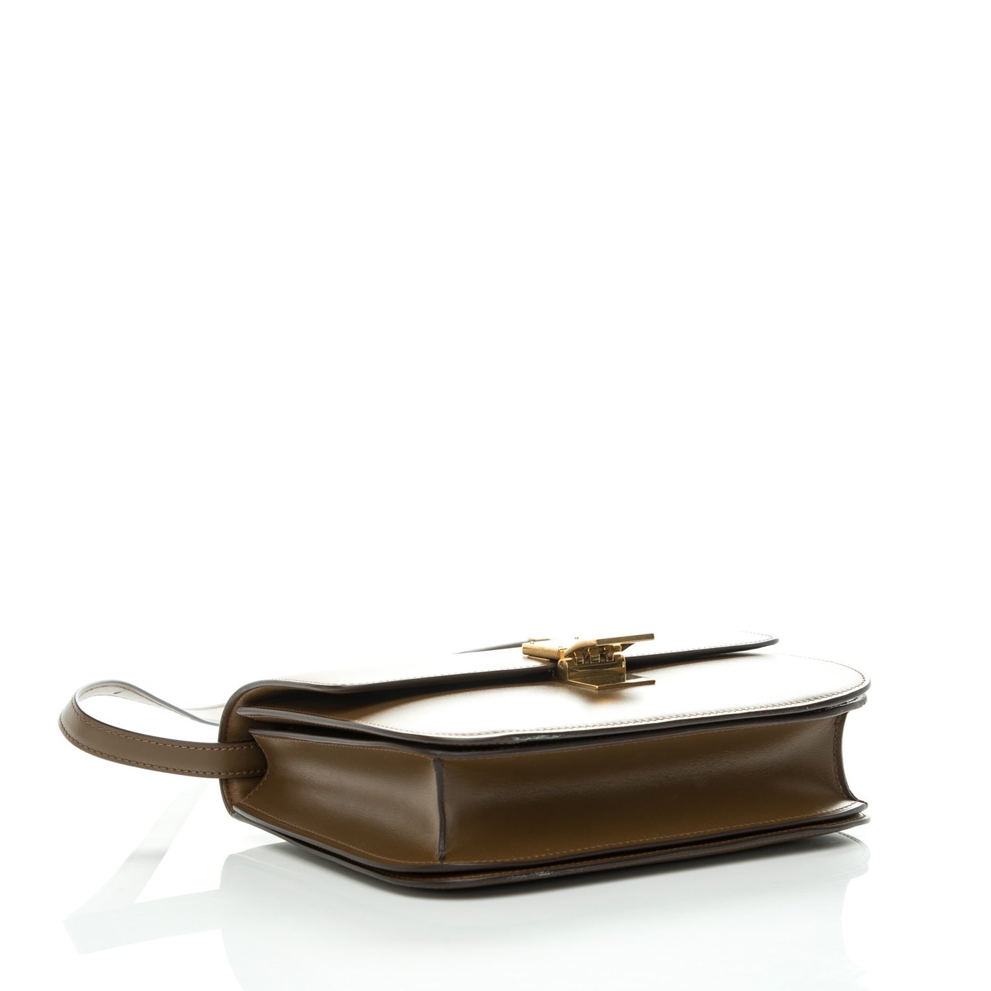 Box Calfskin Medium Classic Box Flap Bag Moss Green