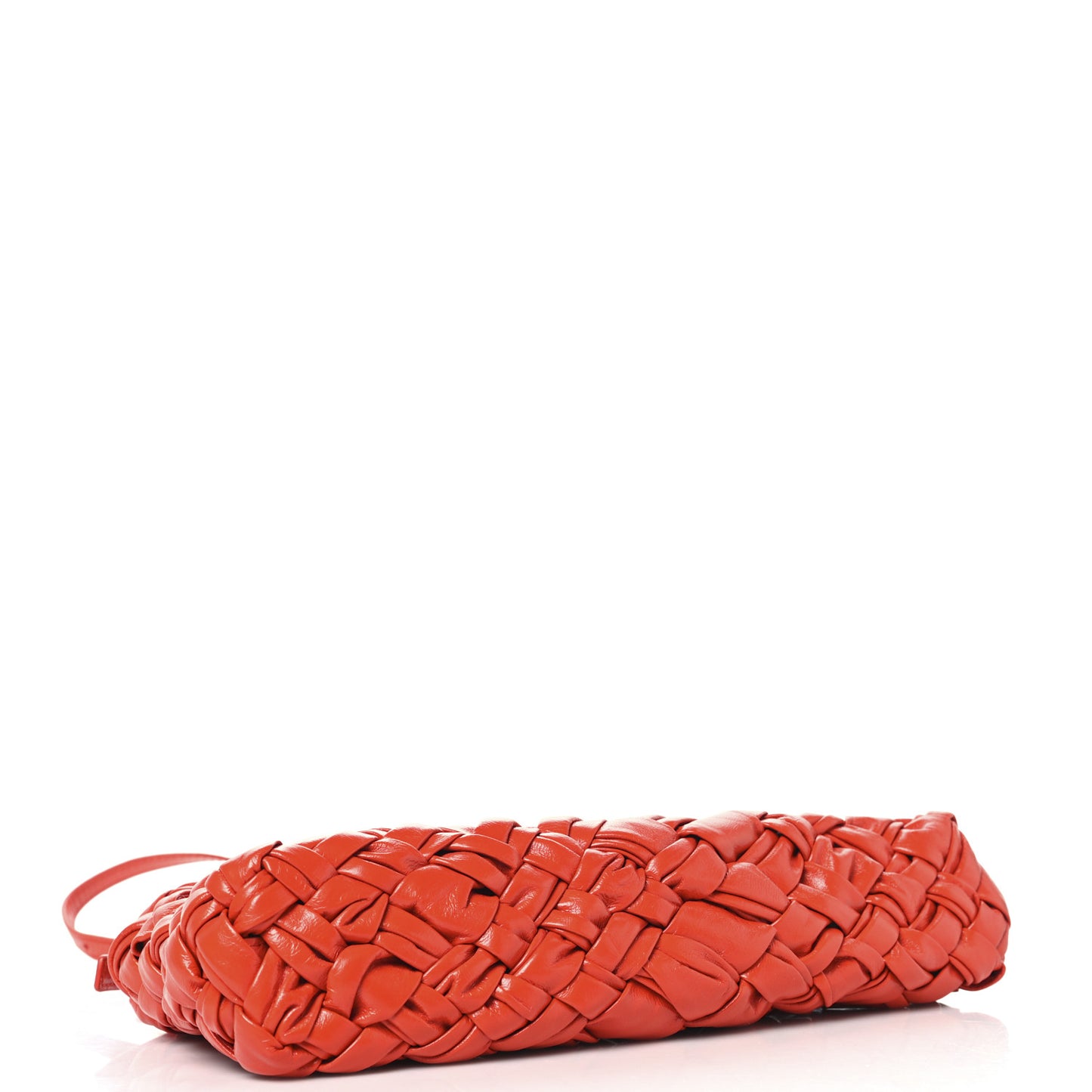 Calfskin Intrecciato Kalimero Cha-Cha Clutch Red