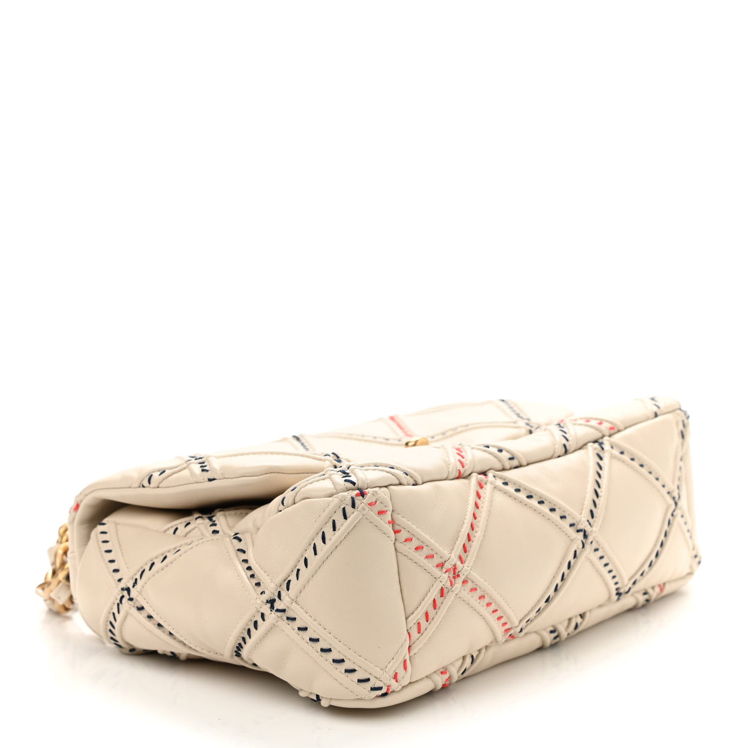 Chanel Lambskin Mixed Fibers Quilted Medium Chanel 19 Flap Beige 4 of 11