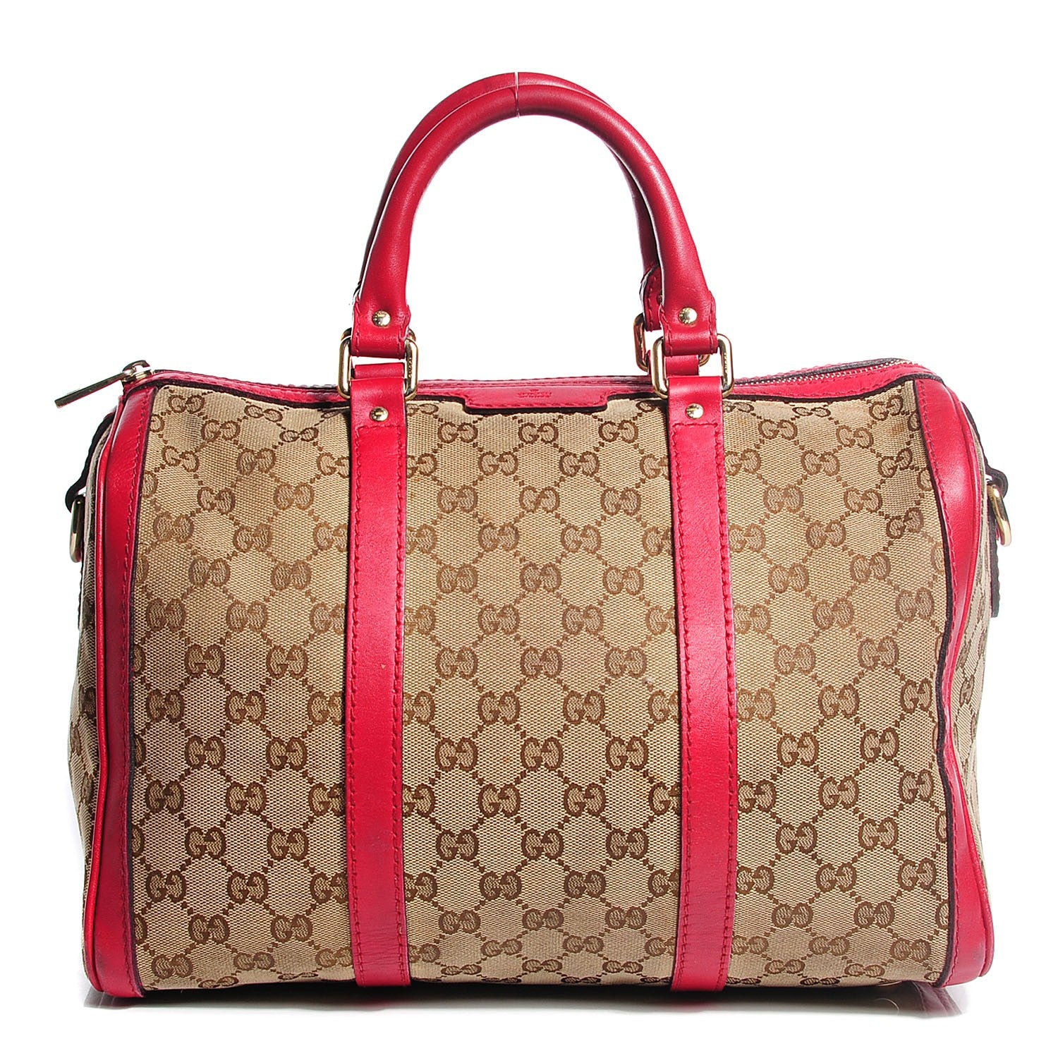 Gucci Monogram Medium Joy Boston Raspberry 1 of 10