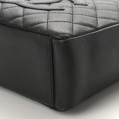 Chanel Caviar Quilted Petit Shopping Tote PST Black 9 of 9