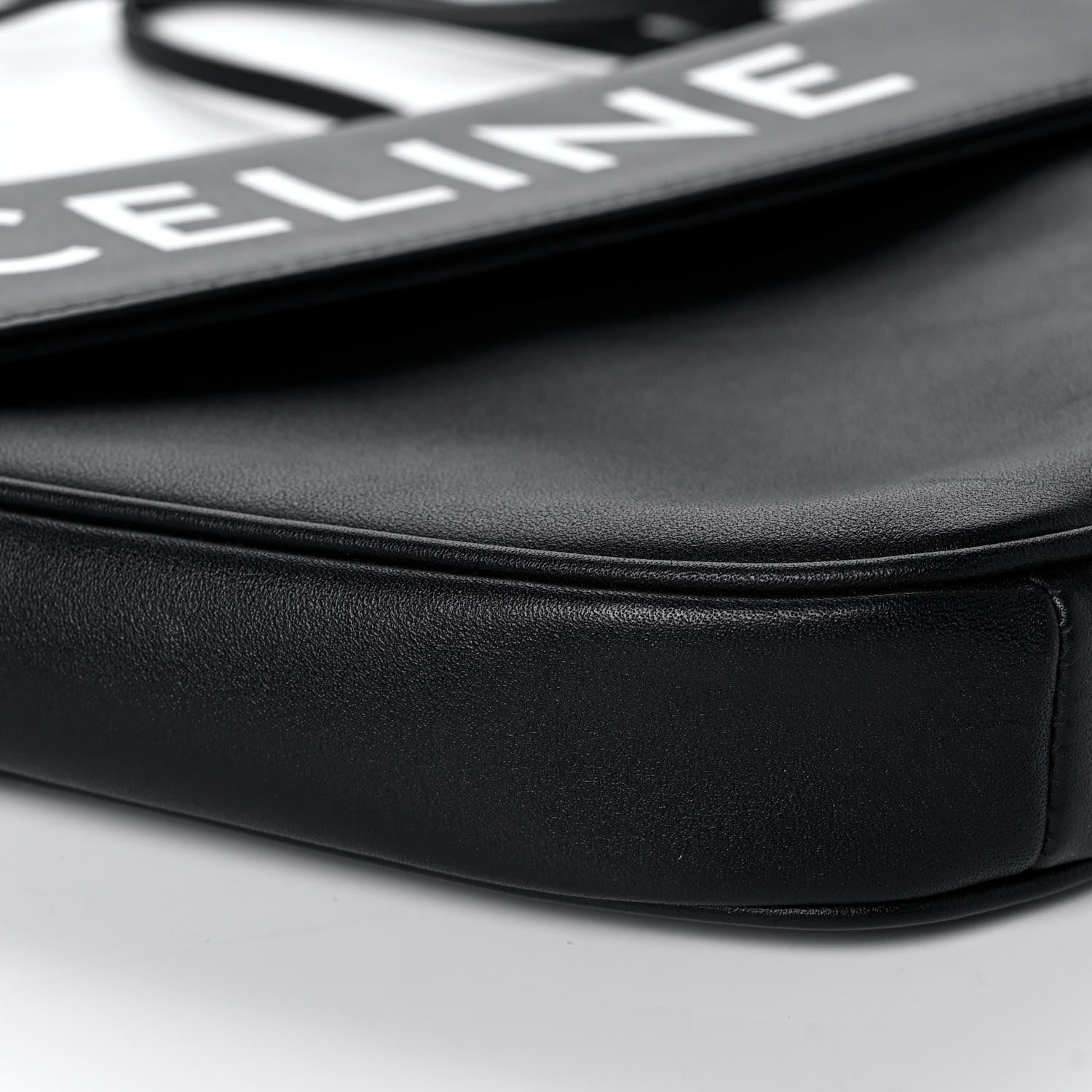 Celine Smooth Calfskin Triangle Crossbody Bag Black 8 of 9