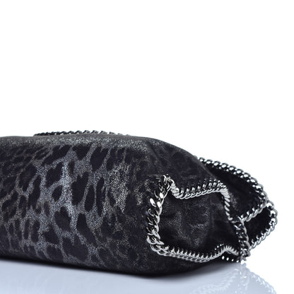 Stella McCartney Shaggy Deer Leopard Print Falabella Fold Over Tote Grey 9 of 9
