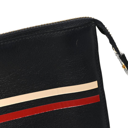 Chloe Calfskin Stripe Flat Pouch Clutch Black 9 of 9