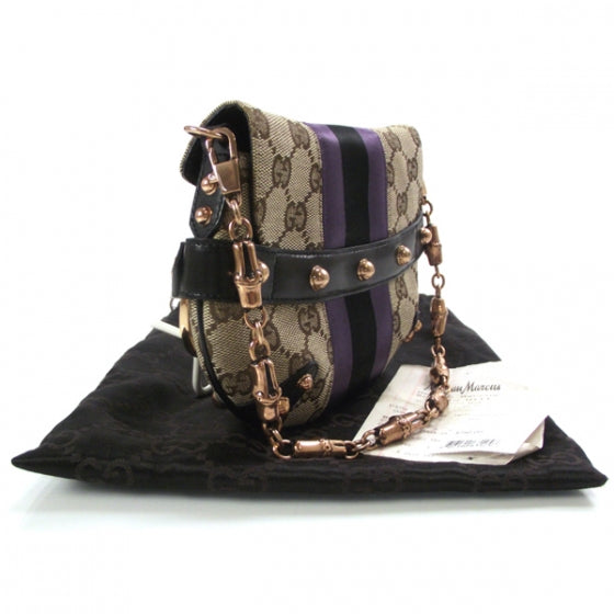 Monogram Small Horsebit Flap Bag