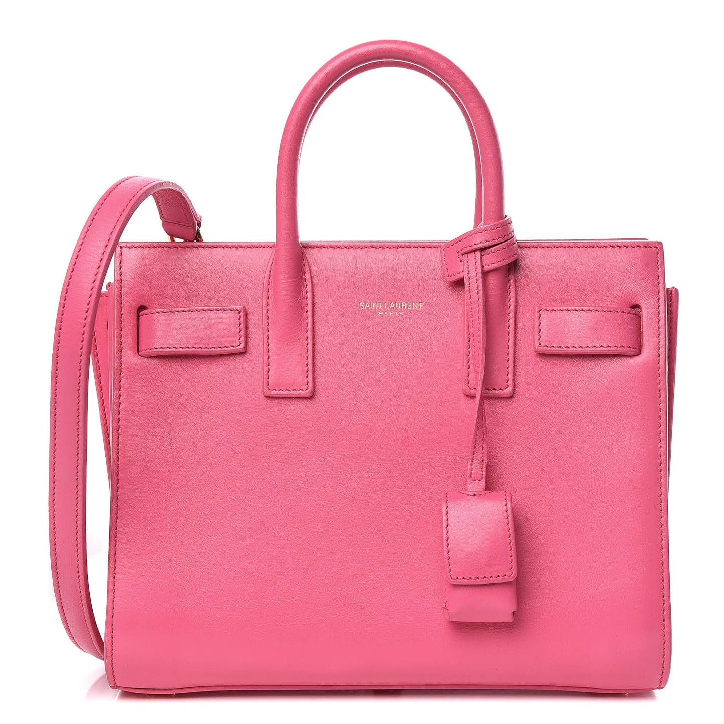 Calfskin Nano Sac De Jour Lipstick Fuchsia