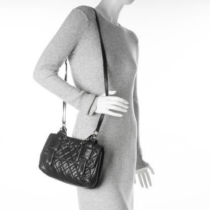 Chanel Lambskin Quilted Small Messenger Bag Black 2 of 8