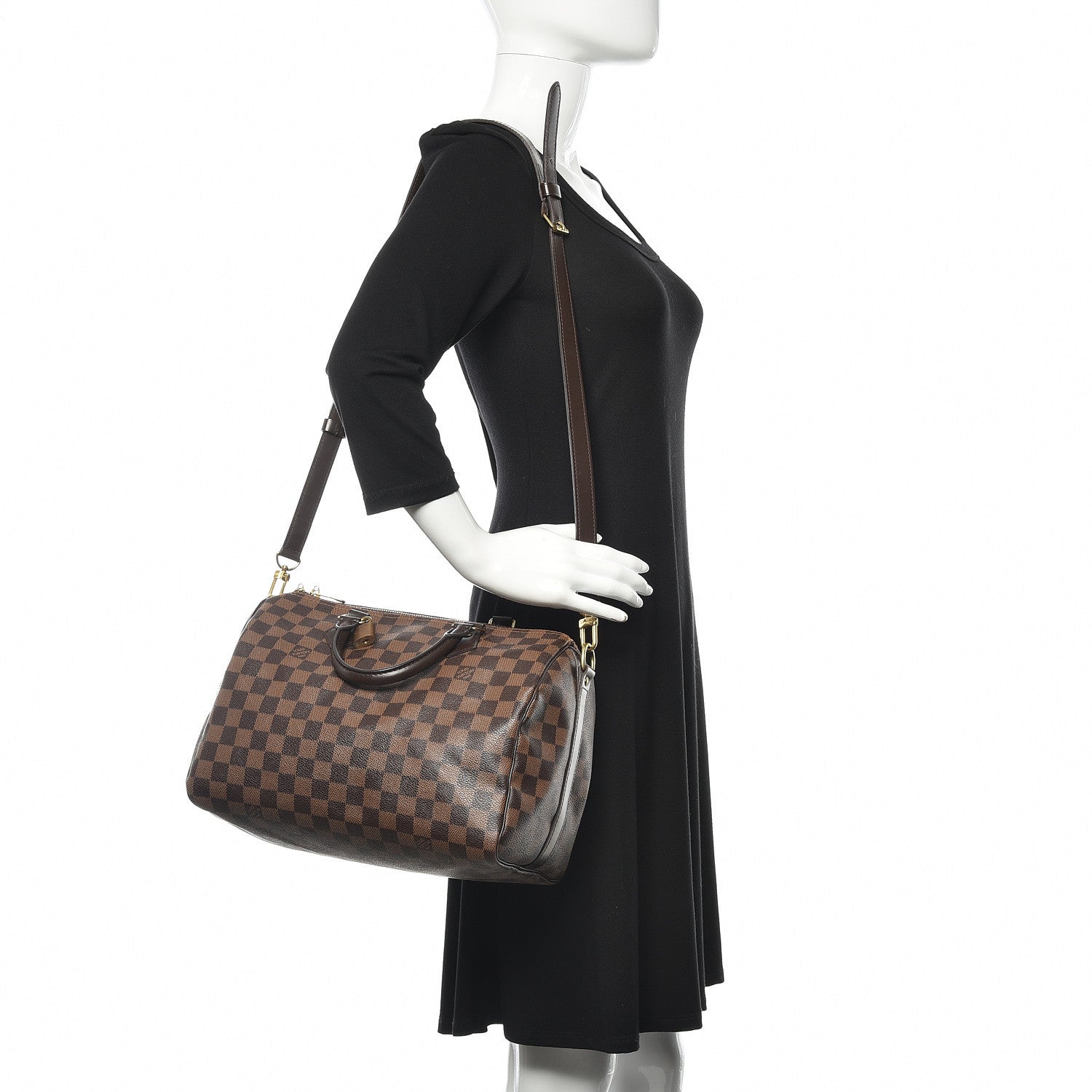 Louis Vuitton Damier Ebene Speedy Bandouliere 30 2 of 12