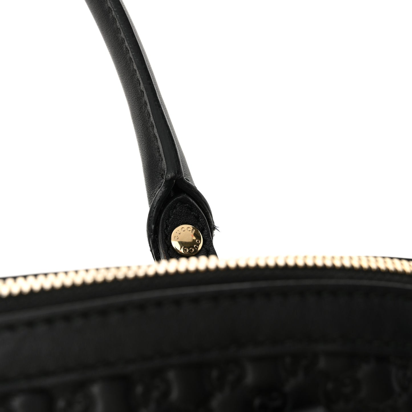 Soft Microguccissima Dome Satchel Black