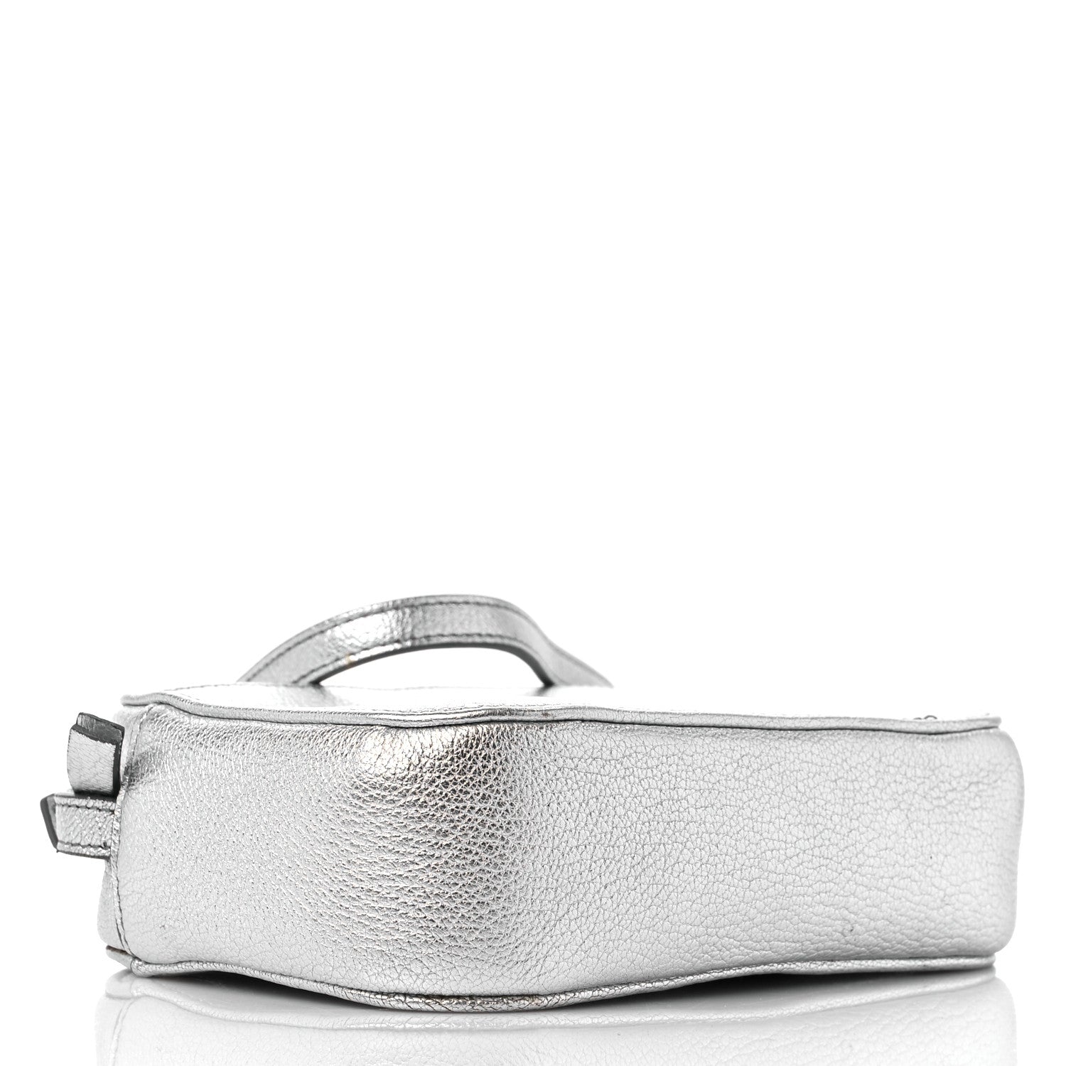 Balenciaga Metallic Goatskin Logo XS Everyday Camera Bag Argent Black 4 of 13