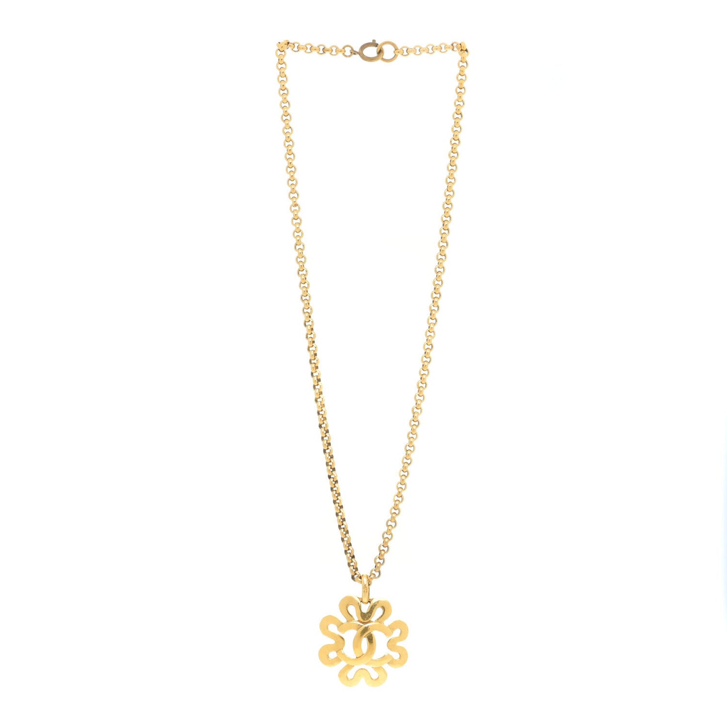 CC Flower Necklace Gold