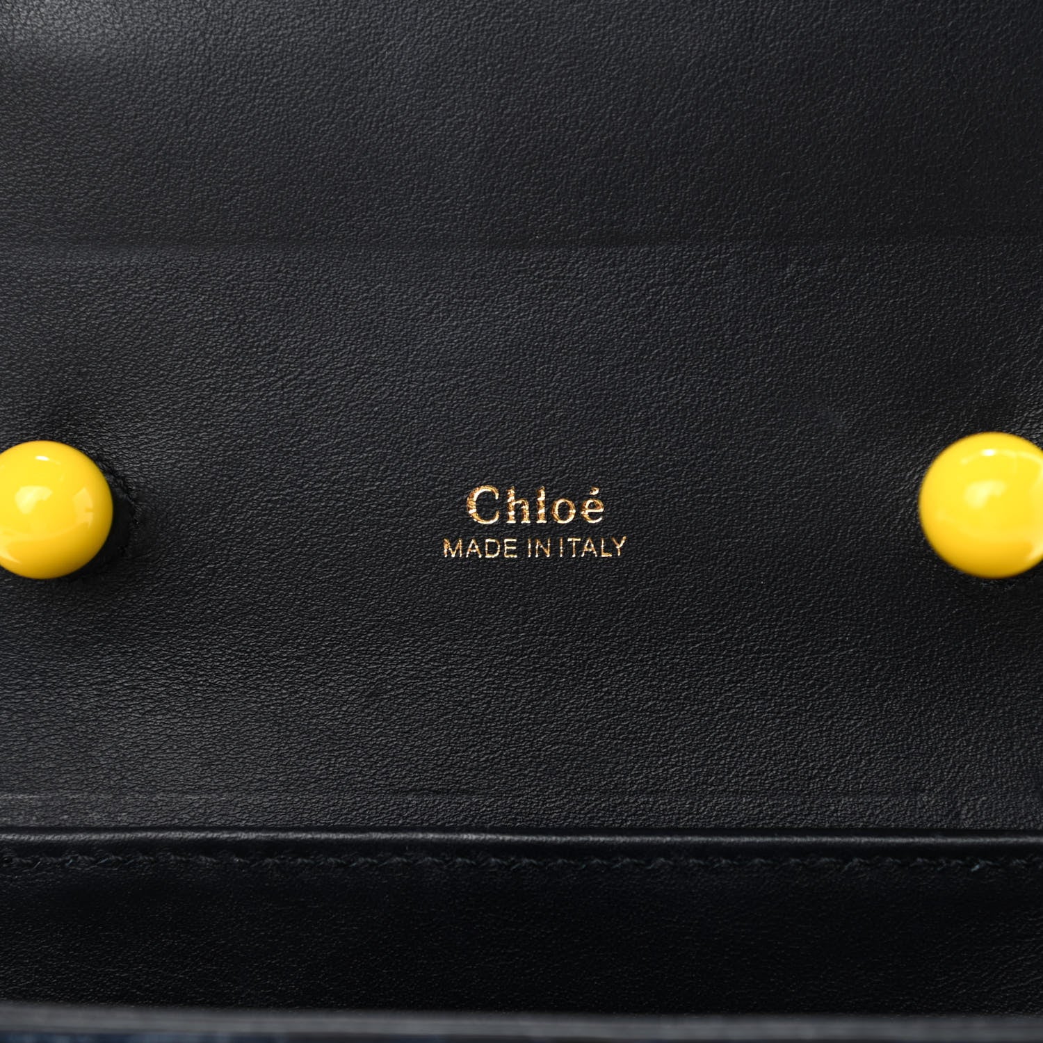 Chloe Calfskin Crocodile Embossed Small Aby Lock Full Blue 6 of 9