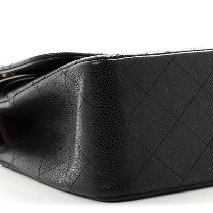 Chanel Caviar Quilted Jumbo Double Flap Black 9 of 10