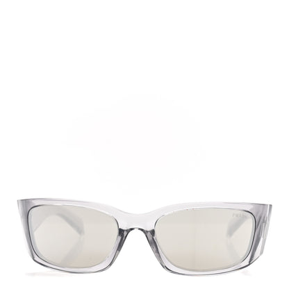 Prada Acetate Symbole Sunglasses SPR A19 Transparent Grigio 2 of 8