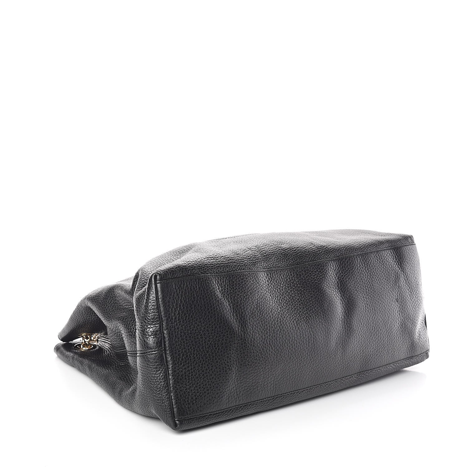 Gucci Pebbled Calfskin Large Soho Chain Shoulder Bag Black 4 of 9