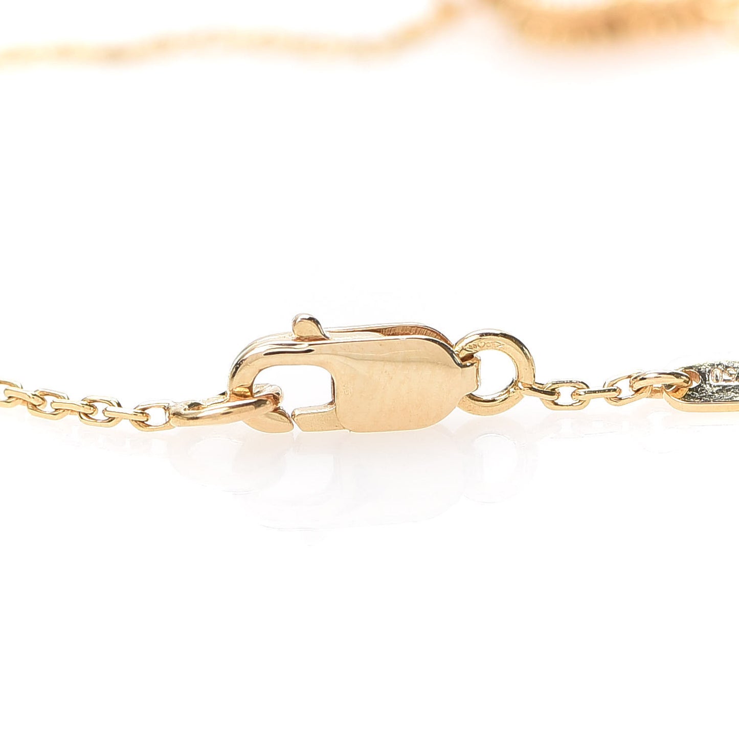 18K Yellow Gold Mother of Pearl Sweet Alhambra Bracelet