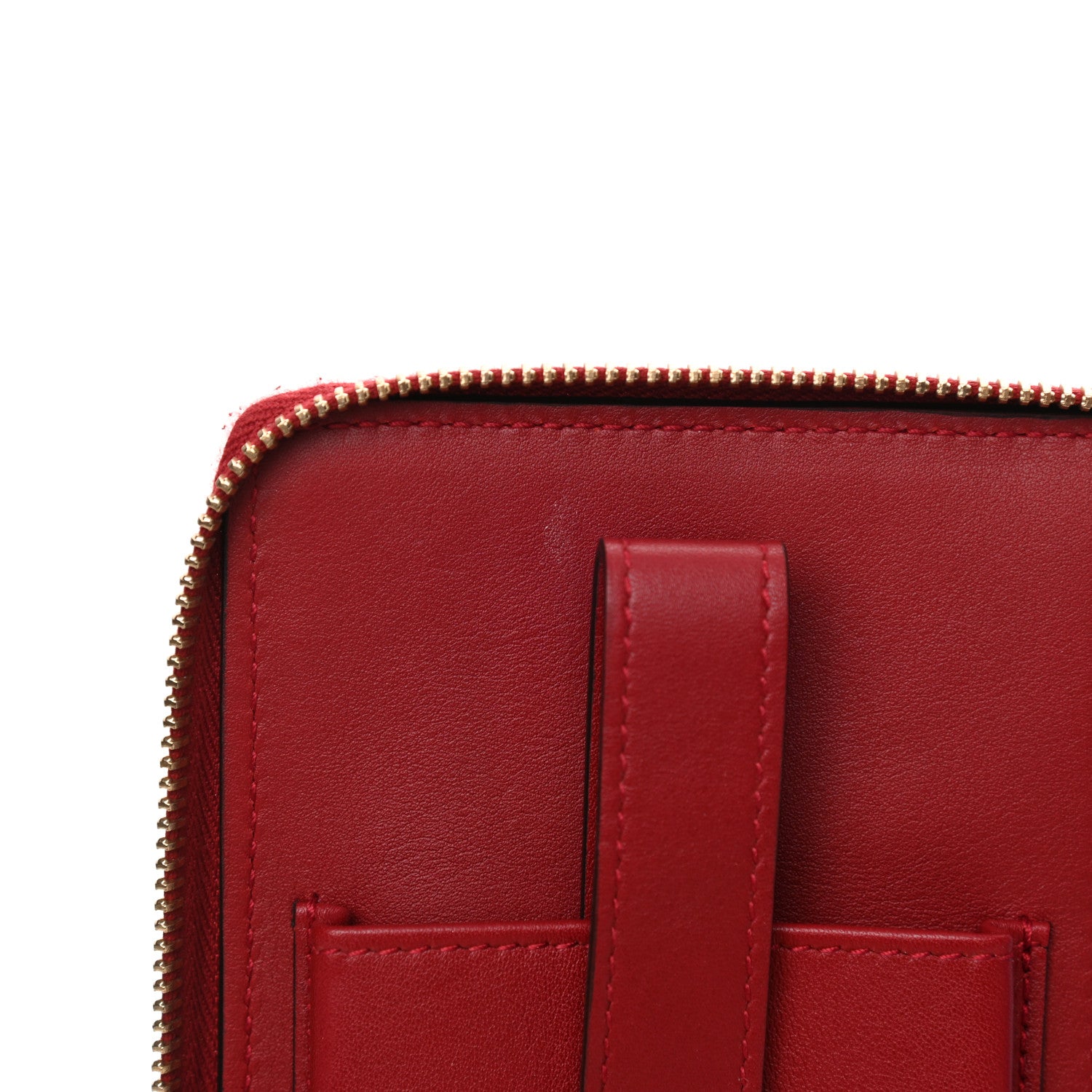 Gucci Microguccissima Zip Around Top Handle Travel Wallet Red 9 of 18