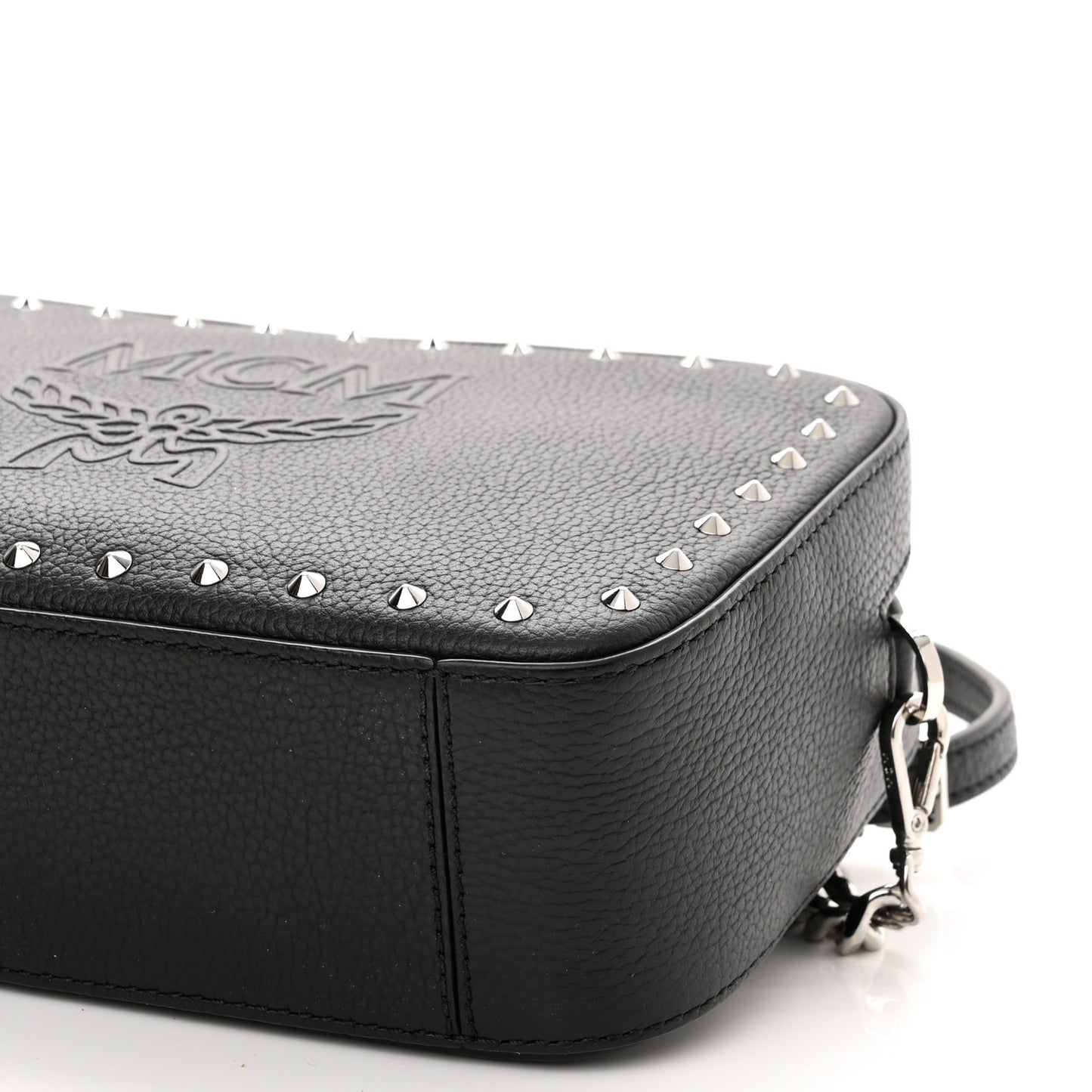 Calfskin Chanswell Studded Camera Bag Black