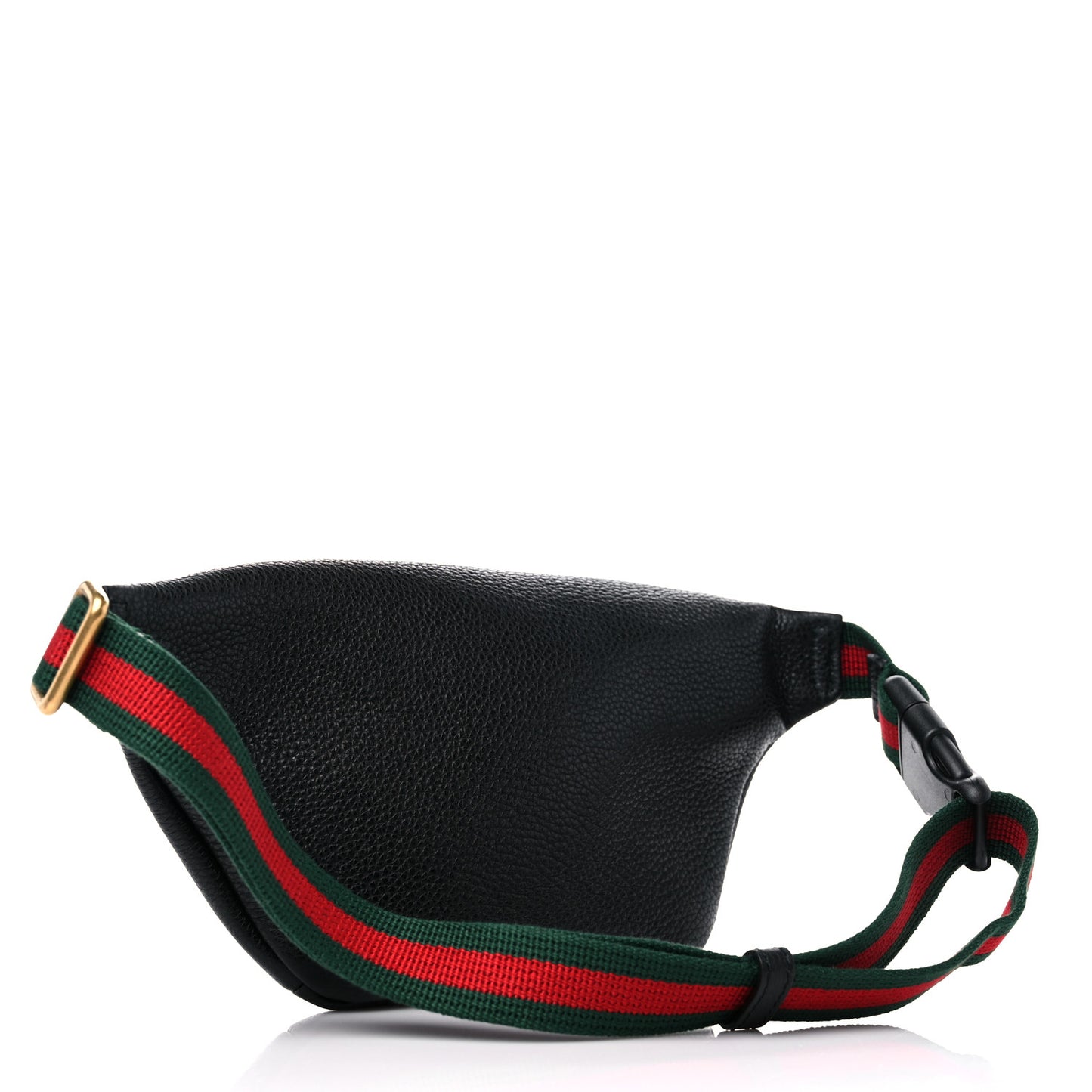 Grained Calfskin Small Logo Belt Bag Black