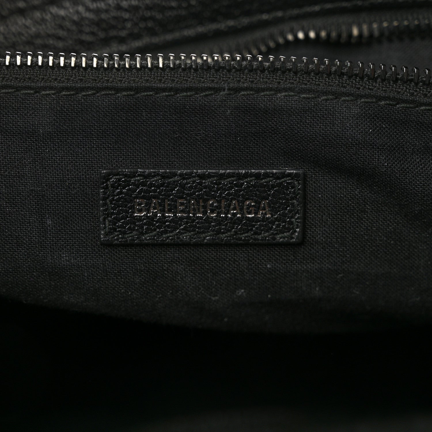 Balenciaga Chevre Black Metallic Edge Hardware S City Black 6 of 11