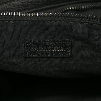 Balenciaga Chevre Black Metallic Edge Hardware S City Black 6 of 11