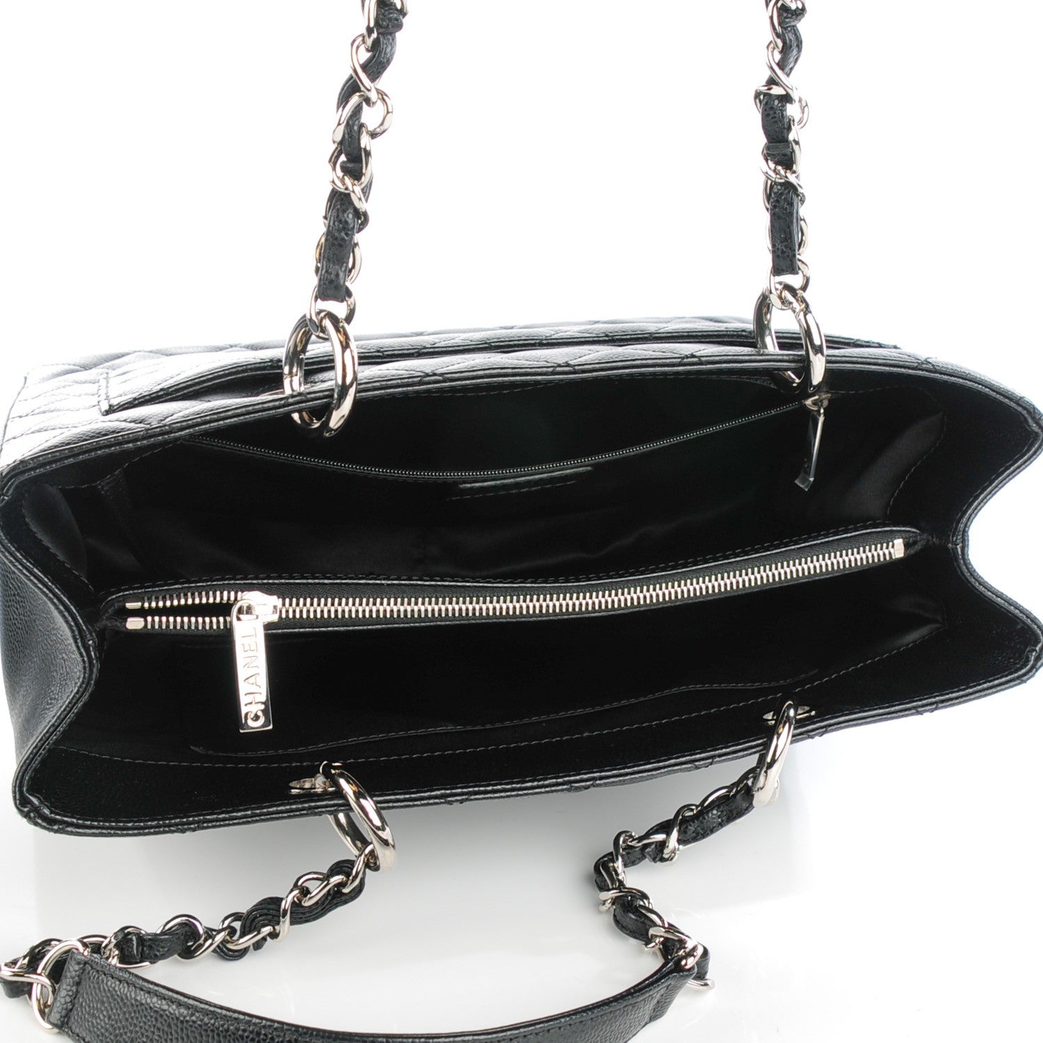 Chanel Caviar Quilted Grand Shopping Tote GST Black 5 of 8