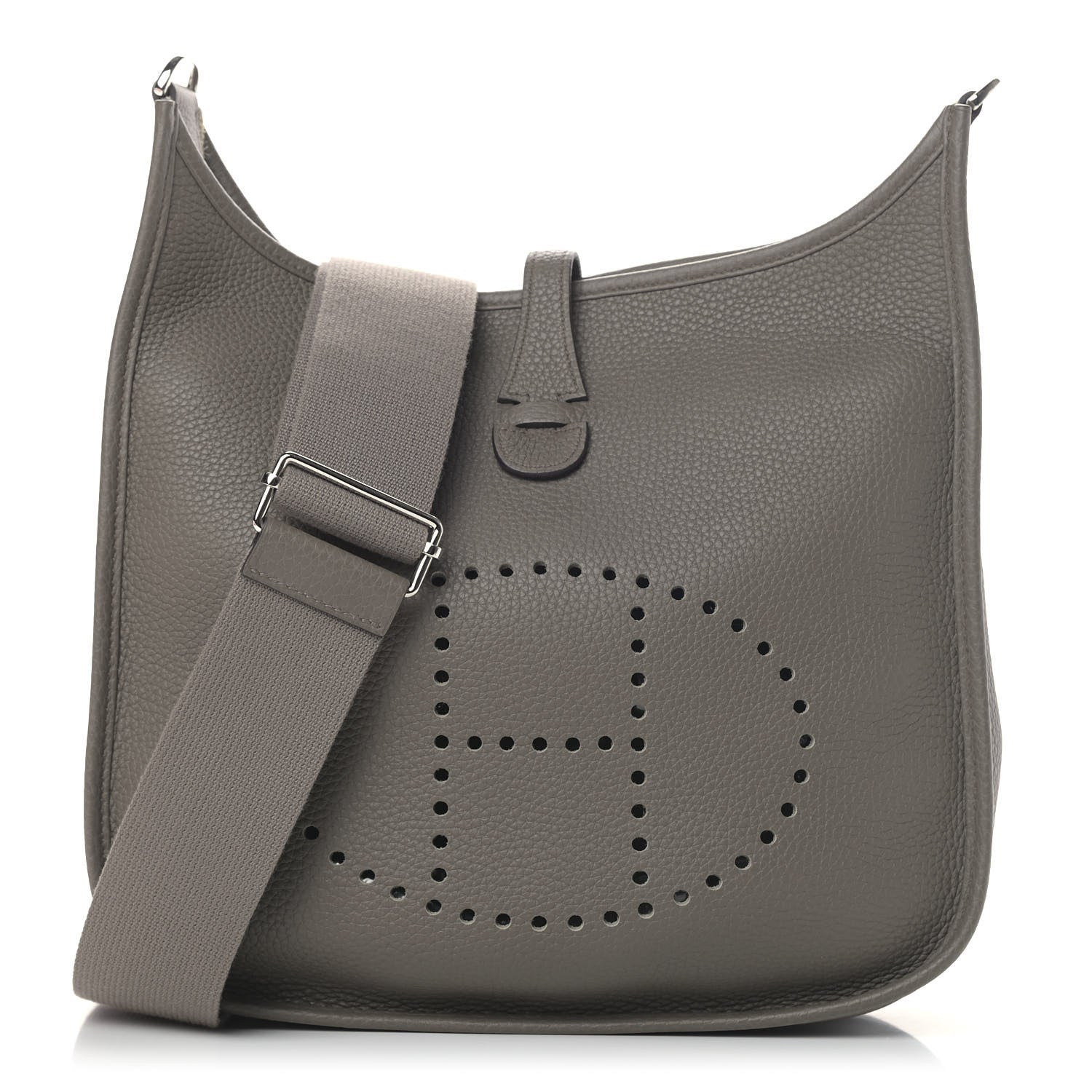 Hermes Taurillon Clemence Evelyne III PM Etain 1 of 5
