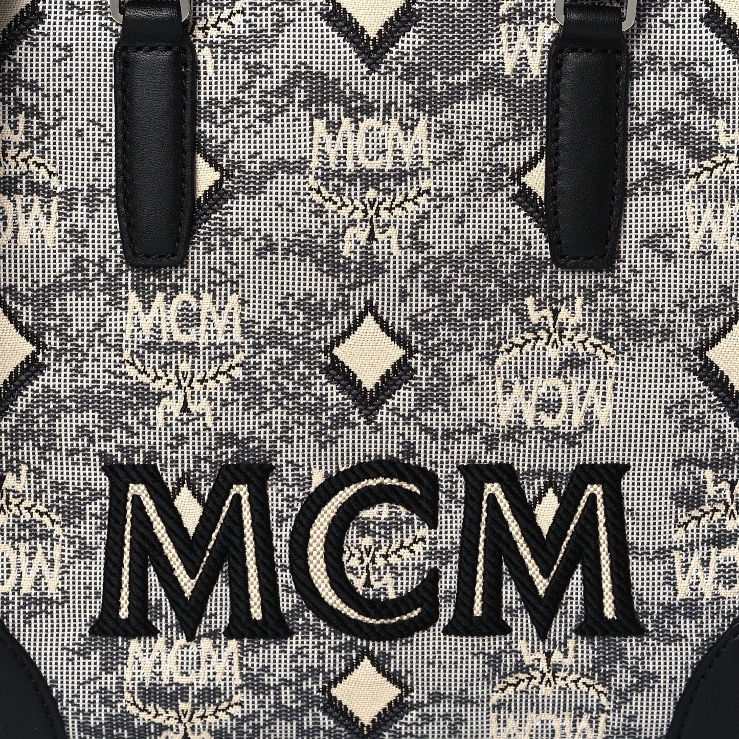 Jacquard Monogram Small Tote Grey