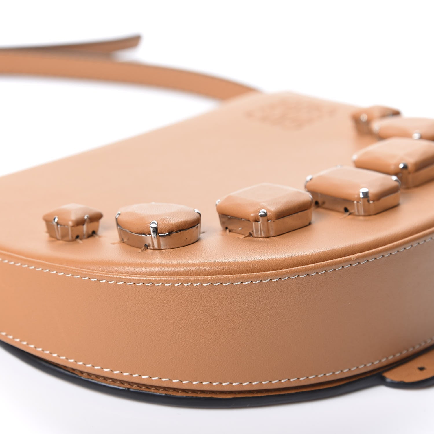 Loewe Soft Calfskin Heel Mini Saddle Bag Amber 5 of 9