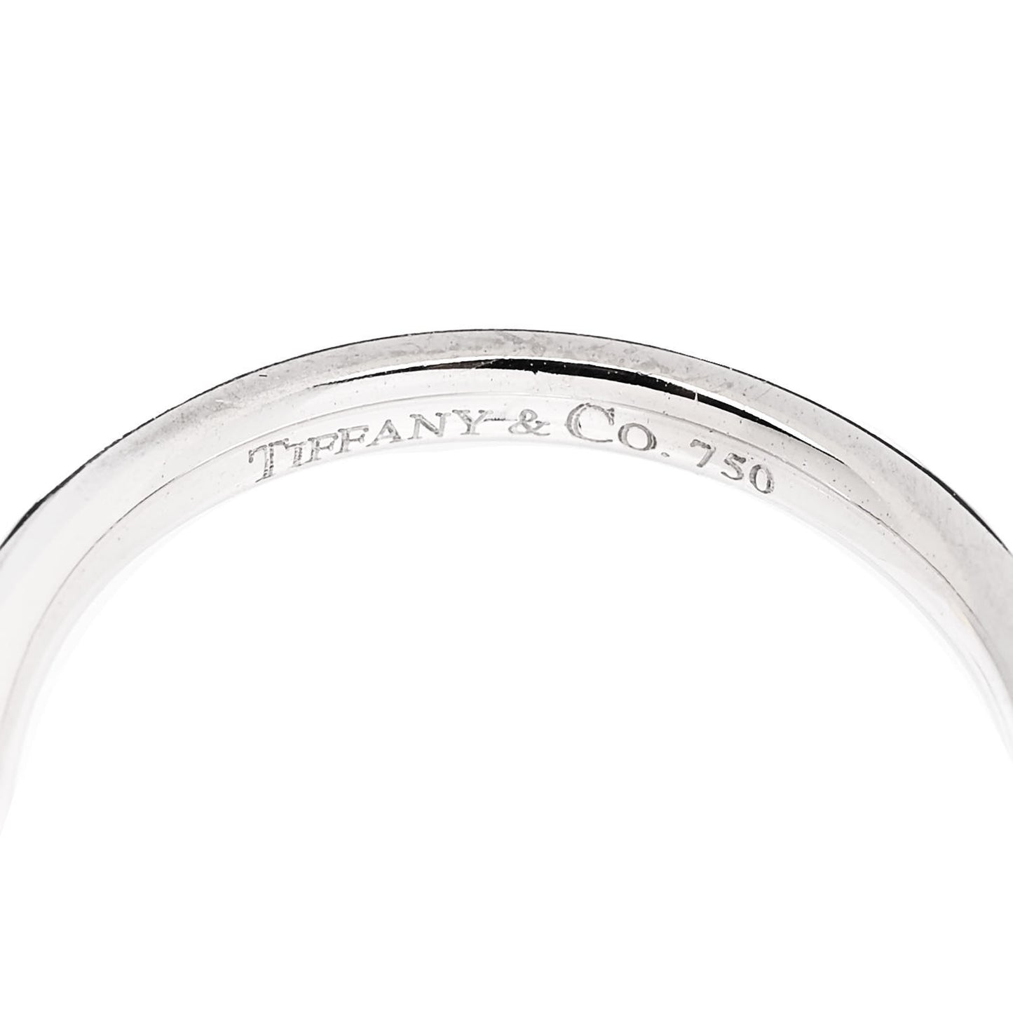 18K White Gold Diamond Elsa Peretti Wedding Band Ring 49 5