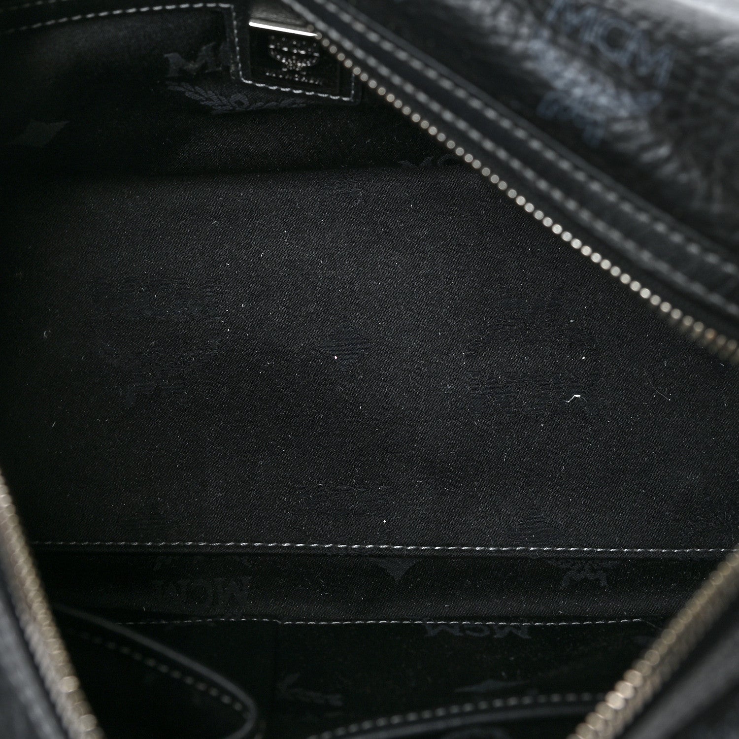 MCM Visetos Small Boston Bag Black 6 of 14