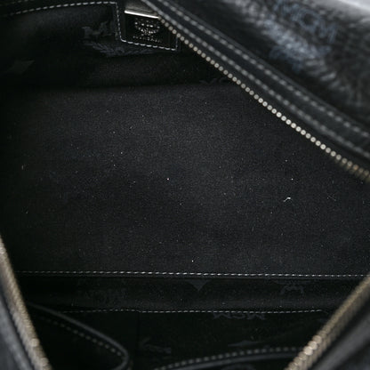 MCM Visetos Small Boston Bag Black 6 of 14