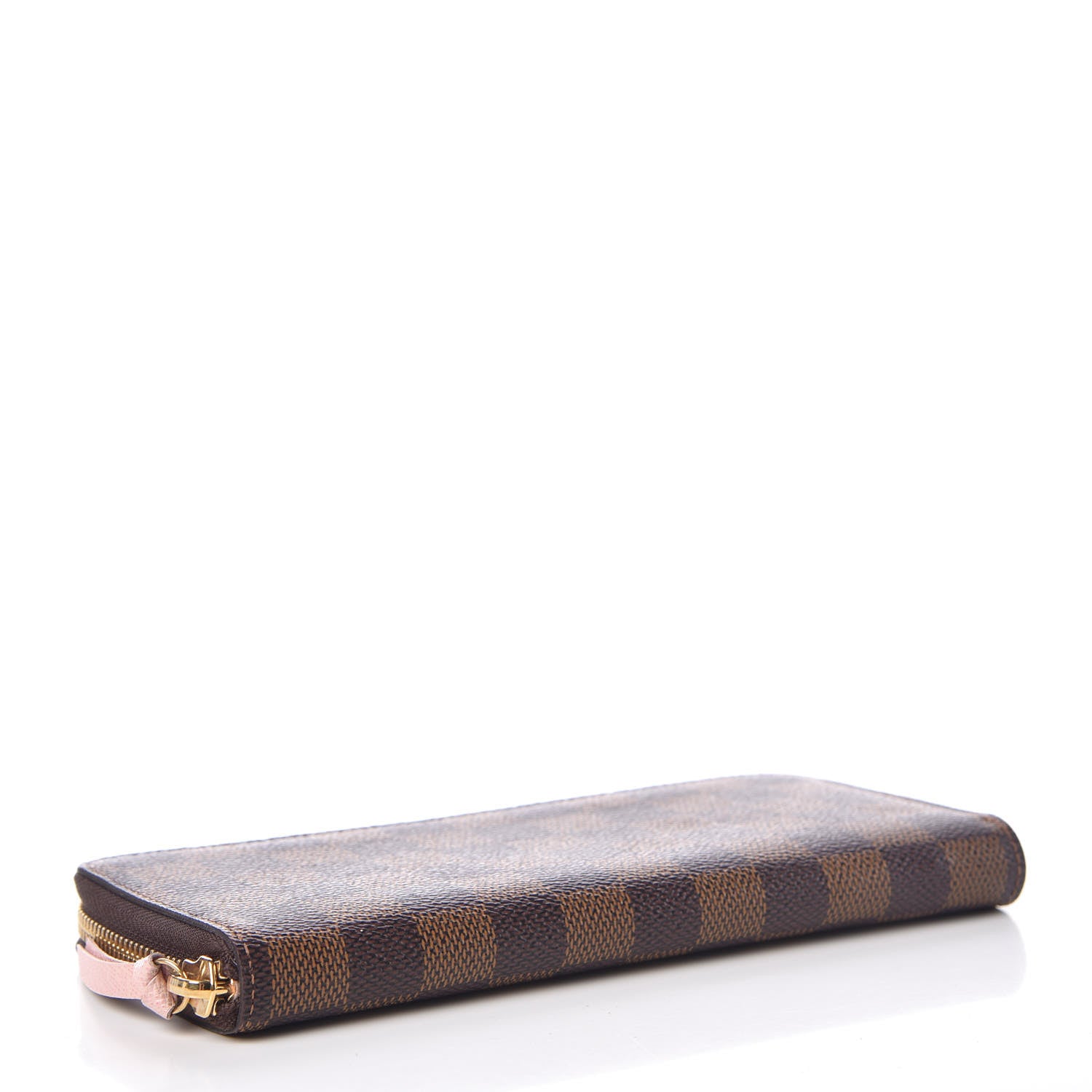 Louis Vuitton Damier Ebene Clemence Wallet Rose Ballerine 4 of 7