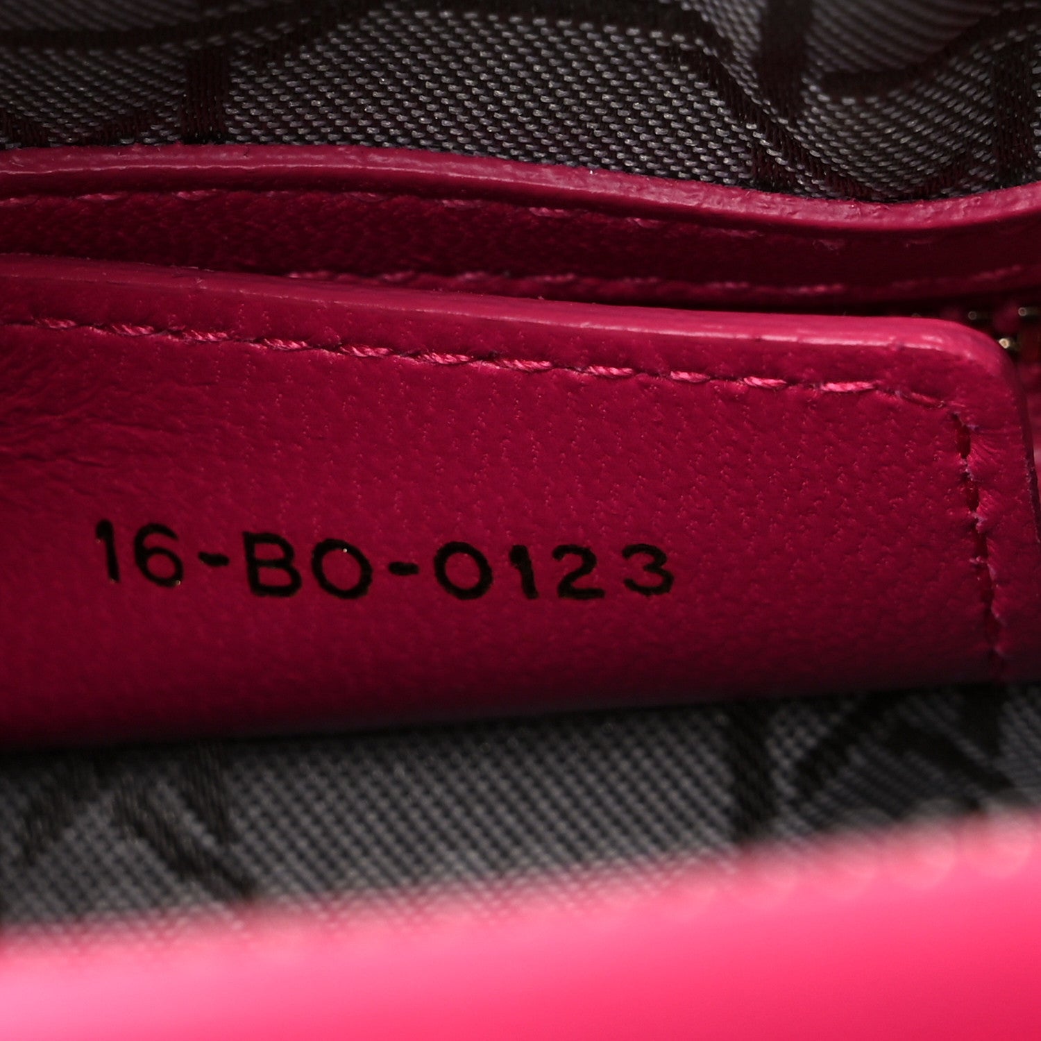 Christian Dior Lambskin Cannage Medium Lady Dior Fuchsia 7 of 14