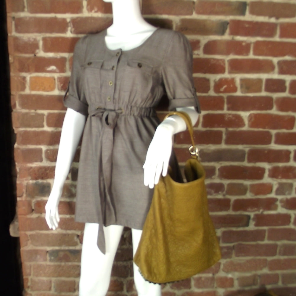 Alexander Wang Leather Darcy Slouchy Hobo Mustard 2 of 7