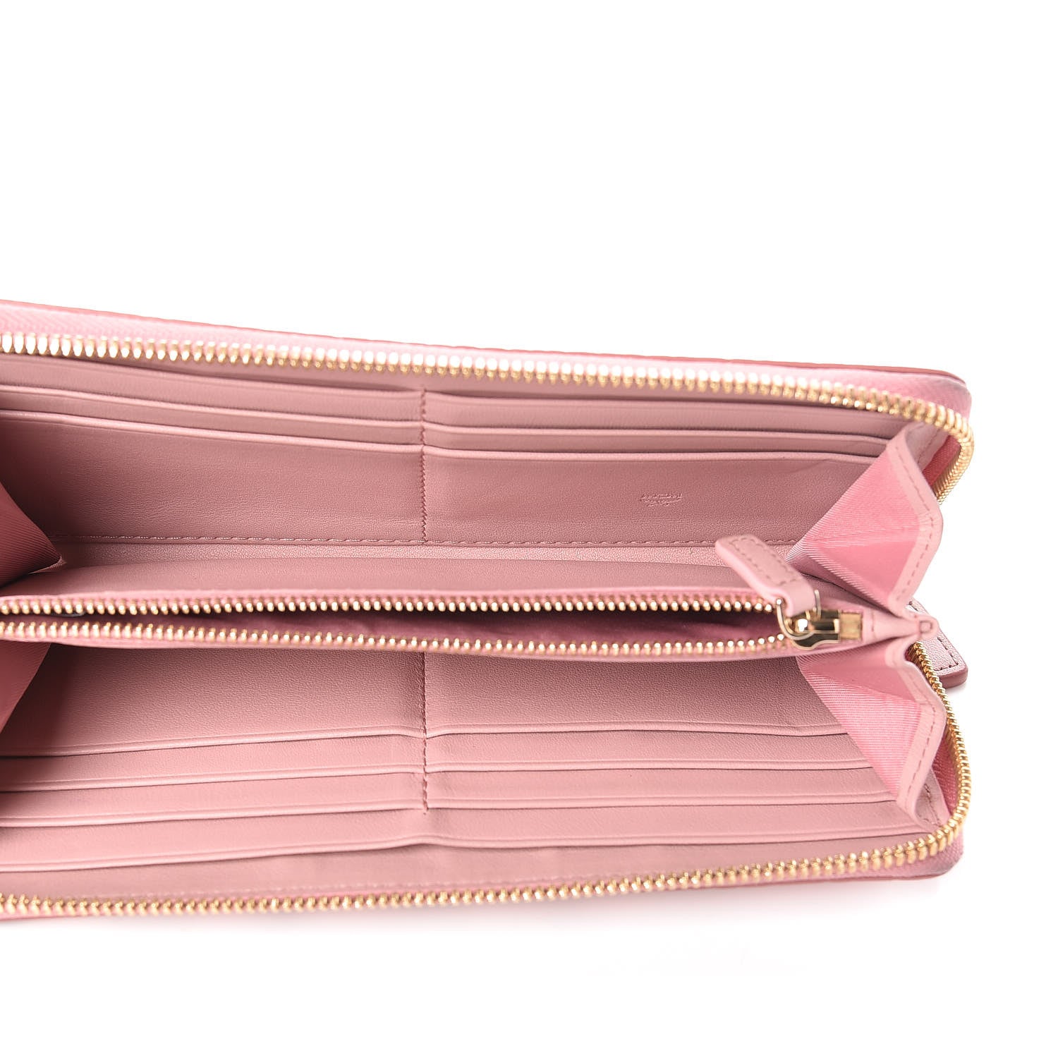 MCM Visetos Large Zip Around Wallet Pink 5 of 15