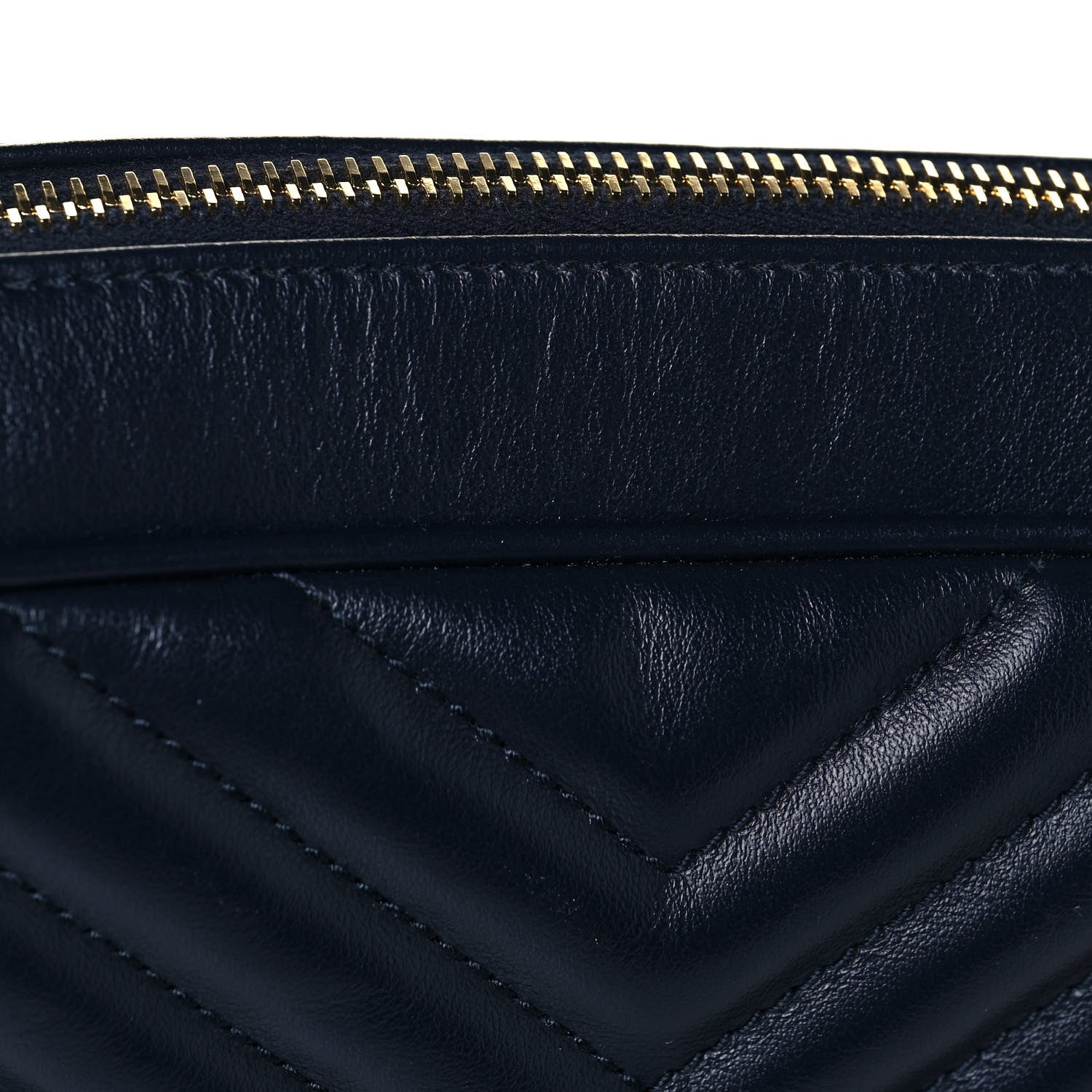 Saint Laurent Calfskin Matelasse Monogram Lou Camera Bag Navy 12 of 14