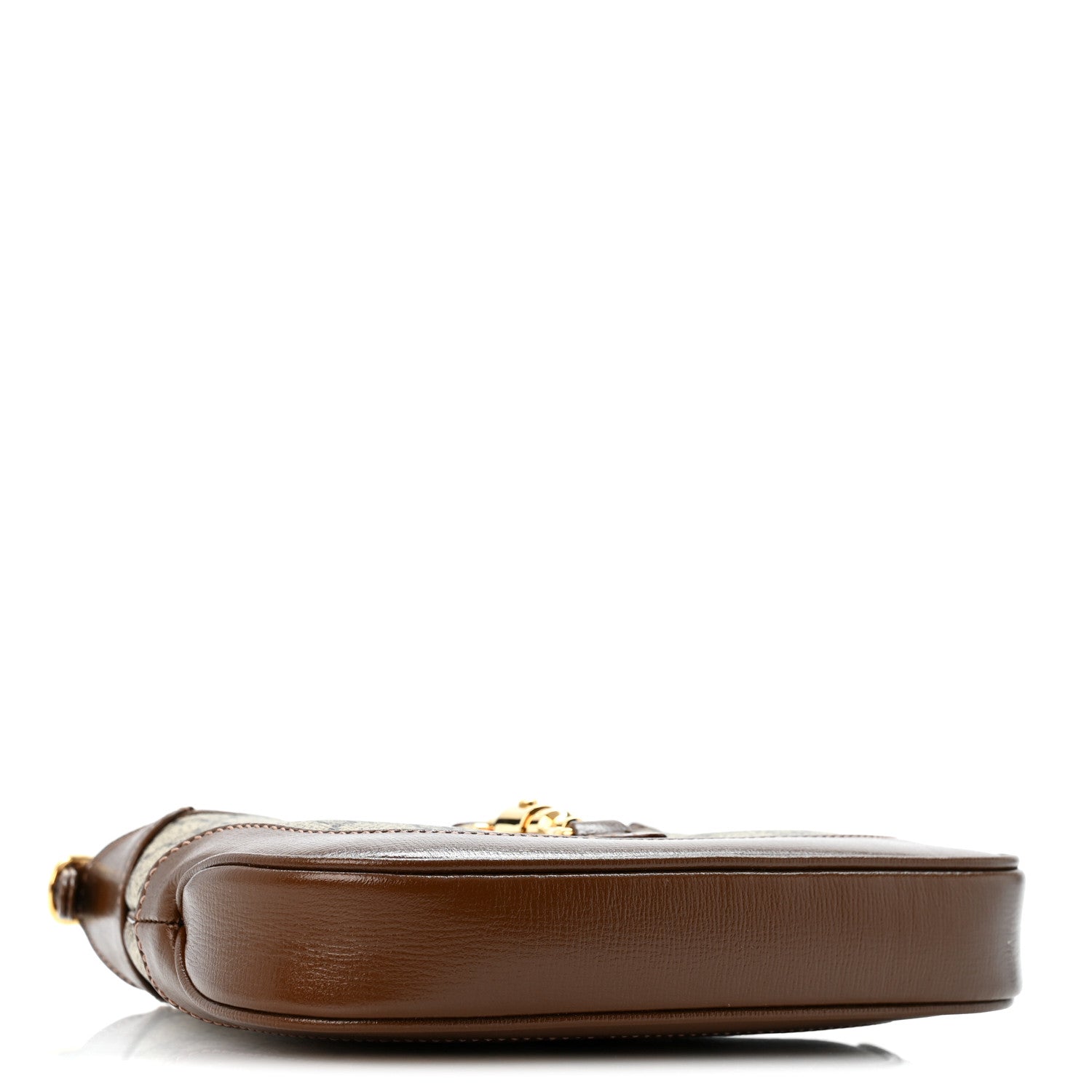 Gucci GG Supreme Monogram Azalea Calfskin Web Mini Jackie 1961 Hobo Beige Ebony Brown Sugar 4 of 11