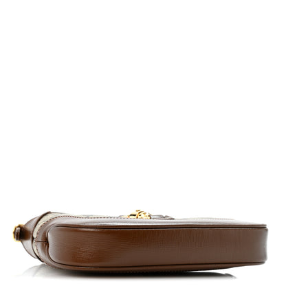 Gucci GG Supreme Monogram Azalea Calfskin Web Mini Jackie 1961 Hobo Beige Ebony Brown Sugar 4 of 11