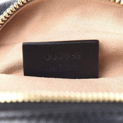 Gucci Monogram Matelasse Diagonal Small GG Marmont Chain Shoulder Bag Beige Black 7 of 11