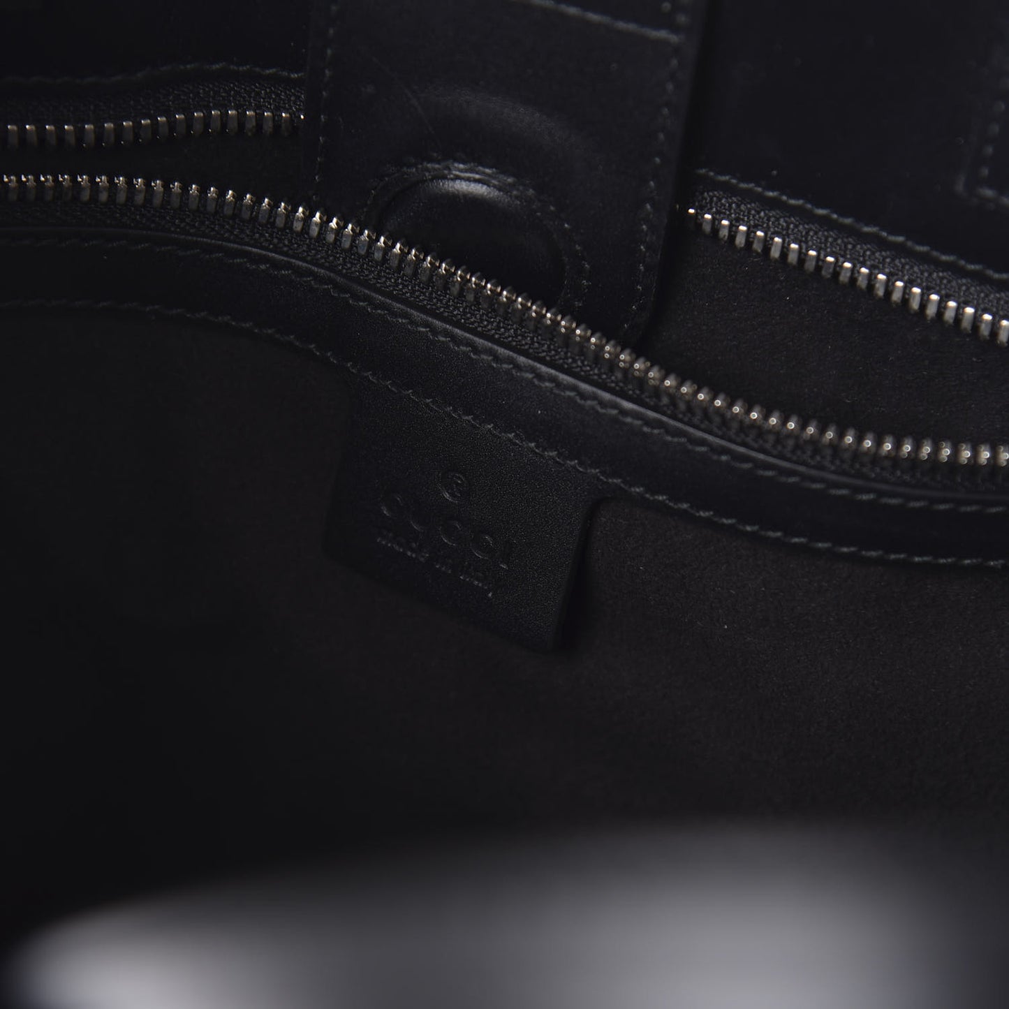 GG Supreme Monogram Caleido Web Vertical Tote Black